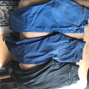 A lot of three Genetic brand jeans